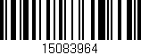Código de barras (EAN, GTIN, SKU, ISBN): '15083964'