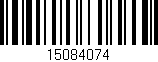 Código de barras (EAN, GTIN, SKU, ISBN): '15084074'
