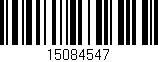 Código de barras (EAN, GTIN, SKU, ISBN): '15084547'