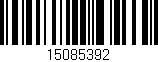Código de barras (EAN, GTIN, SKU, ISBN): '15085392'
