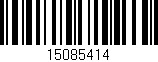 Código de barras (EAN, GTIN, SKU, ISBN): '15085414'