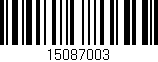 Código de barras (EAN, GTIN, SKU, ISBN): '15087003'