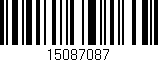 Código de barras (EAN, GTIN, SKU, ISBN): '15087087'
