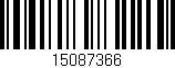 Código de barras (EAN, GTIN, SKU, ISBN): '15087366'