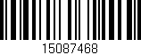 Código de barras (EAN, GTIN, SKU, ISBN): '15087468'