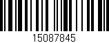 Código de barras (EAN, GTIN, SKU, ISBN): '15087845'