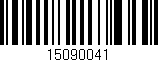 Código de barras (EAN, GTIN, SKU, ISBN): '15090041'