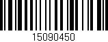 Código de barras (EAN, GTIN, SKU, ISBN): '15090450'