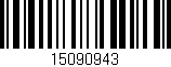 Código de barras (EAN, GTIN, SKU, ISBN): '15090943'