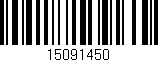 Código de barras (EAN, GTIN, SKU, ISBN): '15091450'