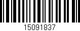 Código de barras (EAN, GTIN, SKU, ISBN): '15091837'