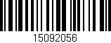 Código de barras (EAN, GTIN, SKU, ISBN): '15092056'