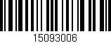 Código de barras (EAN, GTIN, SKU, ISBN): '15093006'