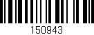 Código de barras (EAN, GTIN, SKU, ISBN): '150943'