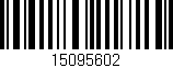 Código de barras (EAN, GTIN, SKU, ISBN): '15095602'