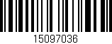 Código de barras (EAN, GTIN, SKU, ISBN): '15097036'