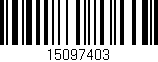 Código de barras (EAN, GTIN, SKU, ISBN): '15097403'