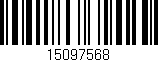 Código de barras (EAN, GTIN, SKU, ISBN): '15097568'