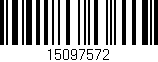 Código de barras (EAN, GTIN, SKU, ISBN): '15097572'