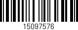 Código de barras (EAN, GTIN, SKU, ISBN): '15097576'