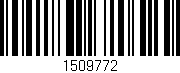 Código de barras (EAN, GTIN, SKU, ISBN): '1509772'