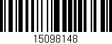Código de barras (EAN, GTIN, SKU, ISBN): '15098148'