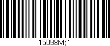 Código de barras (EAN, GTIN, SKU, ISBN): '15098M(1'