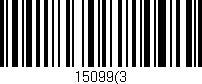 Código de barras (EAN, GTIN, SKU, ISBN): '15099(3'