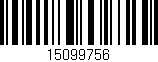 Código de barras (EAN, GTIN, SKU, ISBN): '15099756'