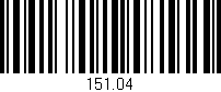 Código de barras (EAN, GTIN, SKU, ISBN): '151.04'