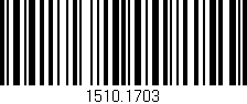 Código de barras (EAN, GTIN, SKU, ISBN): '1510.1703'