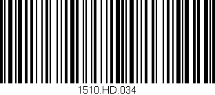 Código de barras (EAN, GTIN, SKU, ISBN): '1510.HD.034'