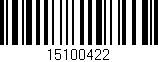 Código de barras (EAN, GTIN, SKU, ISBN): '15100422'