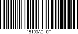 Código de barras (EAN, GTIN, SKU, ISBN): '15100AB/8P'