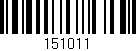 Código de barras (EAN, GTIN, SKU, ISBN): '151011'