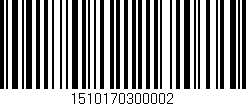 Código de barras (EAN, GTIN, SKU, ISBN): '1510170300002'