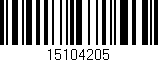 Código de barras (EAN, GTIN, SKU, ISBN): '15104205'