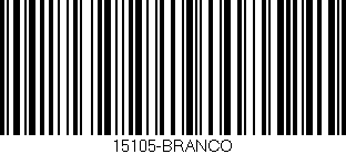 Código de barras (EAN, GTIN, SKU, ISBN): '15105-BRANCO'