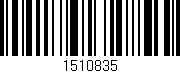 Código de barras (EAN, GTIN, SKU, ISBN): '1510835'
