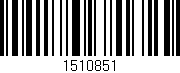 Código de barras (EAN, GTIN, SKU, ISBN): '1510851'