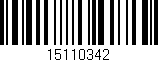 Código de barras (EAN, GTIN, SKU, ISBN): '15110342'