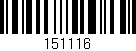 Código de barras (EAN, GTIN, SKU, ISBN): '151116'
