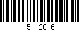 Código de barras (EAN, GTIN, SKU, ISBN): '15112016'