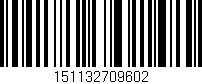 Código de barras (EAN, GTIN, SKU, ISBN): '151132709602'