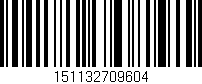 Código de barras (EAN, GTIN, SKU, ISBN): '151132709604'