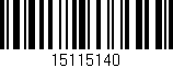 Código de barras (EAN, GTIN, SKU, ISBN): '15115140'