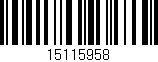 Código de barras (EAN, GTIN, SKU, ISBN): '15115958'