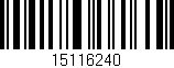 Código de barras (EAN, GTIN, SKU, ISBN): '15116240'