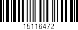 Código de barras (EAN, GTIN, SKU, ISBN): '15116472'