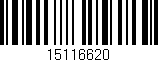 Código de barras (EAN, GTIN, SKU, ISBN): '15116620'